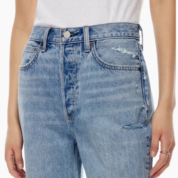 NWT Denim Forum Boyfriend High Rise Loose jeans - 28L, 27W (fits like 28) - Picture 4 of 10